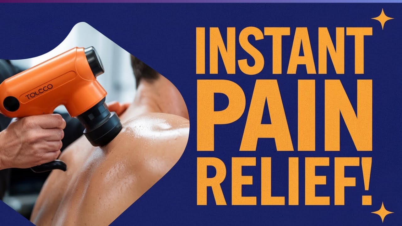 "Say Goodbye to Muscle Pain with the TOLOCO Massage Gun! 🙌🚫"