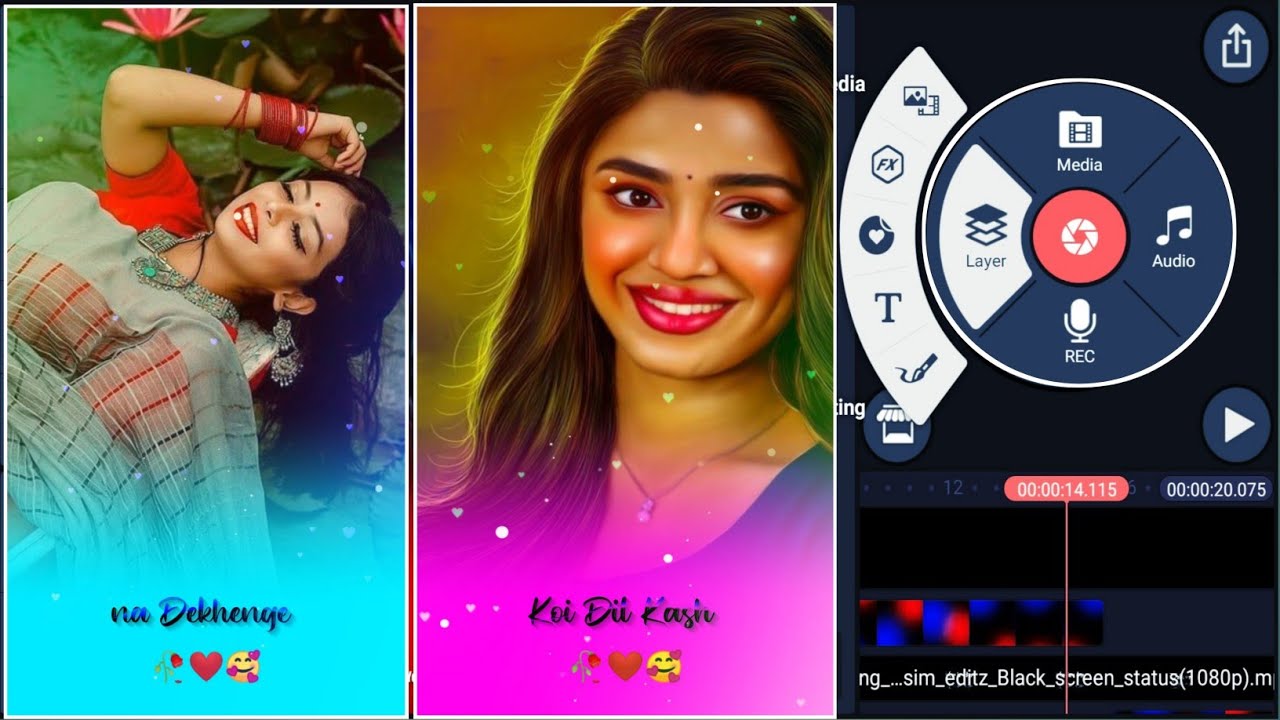 How To Make Photo Moving Whatsapp Status Video Editing In Kinemaster 🥰