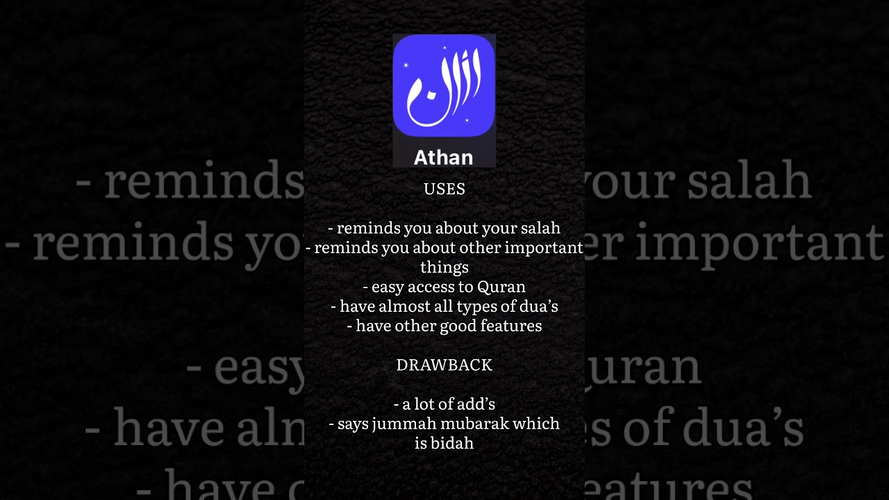 Every Muslim Must have app’s @athan app @tarteelai 