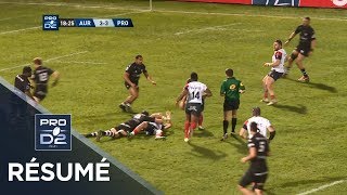 PRO D2 - Résumé Aurillac-Provence Rugby: 36-10 - J25 - Saison 2018/2019
