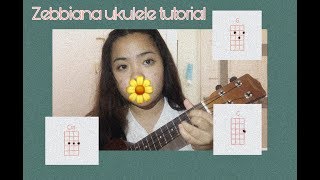 Video thumbnail of "Zebbiana x Skusta Clee easy ukulele tutorial"