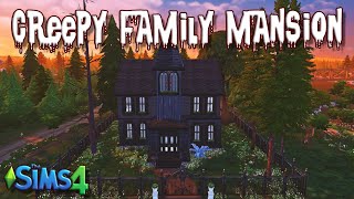  Sims 4 | Creepy Family House| Speed Build | No CC 