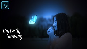 Butterfly Glow Effect Photoshop