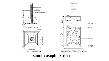 How to Read Circular Column Foundation Drawing - Design of Foundation Drawing