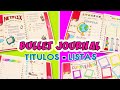 🌈 BULLET Journal 2020 TITULOS BONITOS  y Listas - Agenda Parte 2 ✅ | Manualidades aPasos|