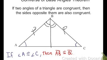 4.7 converse of base angles proof