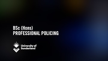 BSc (Hons) Professional Policing