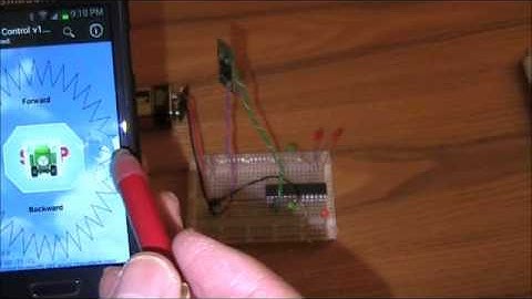 DIY RC Robot with Your Android Phone Tutorial Part 1: from Android phone to the Microcontroller