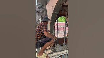 Kỹ Thuật Làm Vòm Cửa Tròn#construction #constructionworkers #concrete