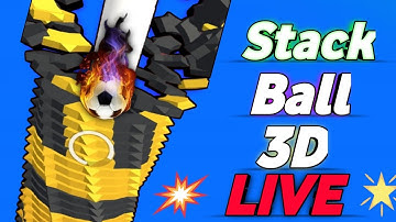 Live Stack ball 3d🏀 highest score challenges🎮 #stackbounce #shorts #viral #gaming #stac...