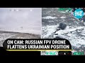 Russian FPV Drone Blows Up Fortified Ukrainian Position In Soledar | Watch Dramatic Footage