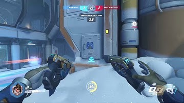Overwatch: Tracer duel with 3 health!