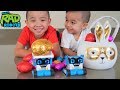 Chocolate Easter Egg Hunt With MiBro Robot PRANK and SPY Fun CKN Toys