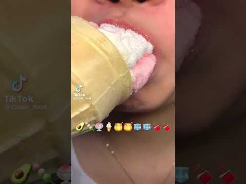 ASMR【chewing sound 咀嚼音】 eat🥑🍡🍧🍦🍯🍯🧊🧊🍫🍫を食べる （crop, share) #shorts #asmr #咀嚼音 #音フェチ #口元だけ #切り抜き #シェア