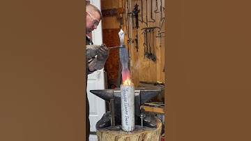How to forge a Greek Sword #blacksmith #bladesmith #forging #sword #diy #shorts