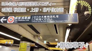 東京メトロ日比谷線人形町駅発車メロディー【そぞろ歩き】【御伽草子】