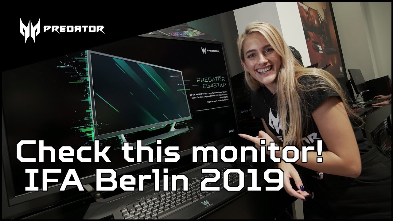 Predator CG437KP Monitor - IFA 2019 - YouTube