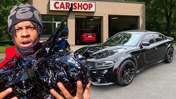GETTING 0% WINDOW TINTS ON MY VIN SWAPPED HELLCAT... BIG MISTAKE