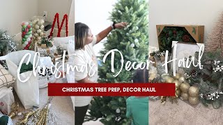 NEW CHRISTMAS 2021 DECOR HAUL + CHRISTMAS TREE PREP🎄