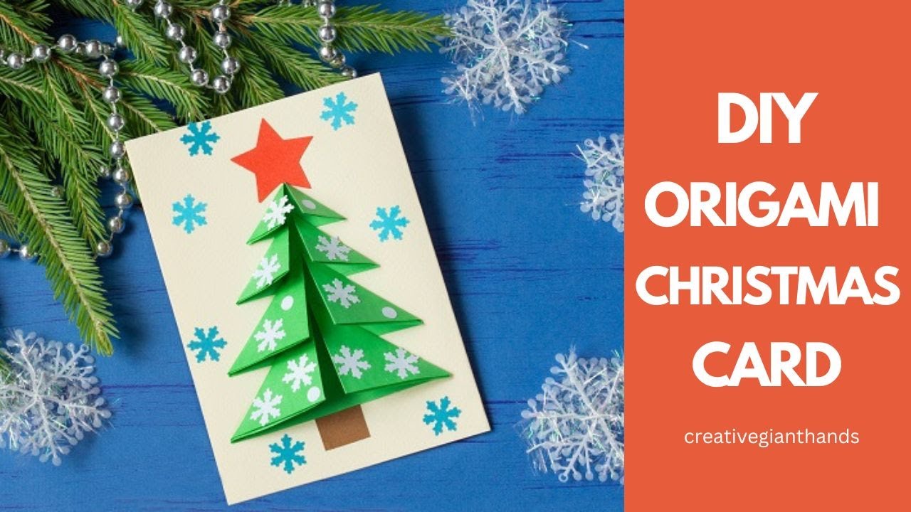 DIY Origami Christmas card DIY origami Christmas tree card to make