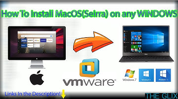 2016DEC(HOW TO)MacOS SIERRA 10.12 into any WINDOWS using VMWARE Tutorial LINKS IN THE DESCRIPTION!