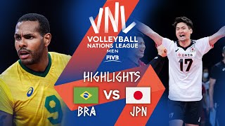 BRA vs. JPN - Highlights Week 2 | Men's VNL 2021