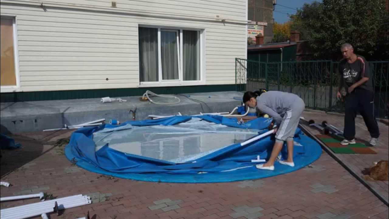 Порядок разборки каркасного бассейна