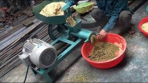 Cách lắp máy đùn cám viên trục ngang p2