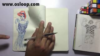 تعليم رسم للمجانين: محاولة لرسم سندريلا | أفكار مجنونة 2  OsLoop Draw