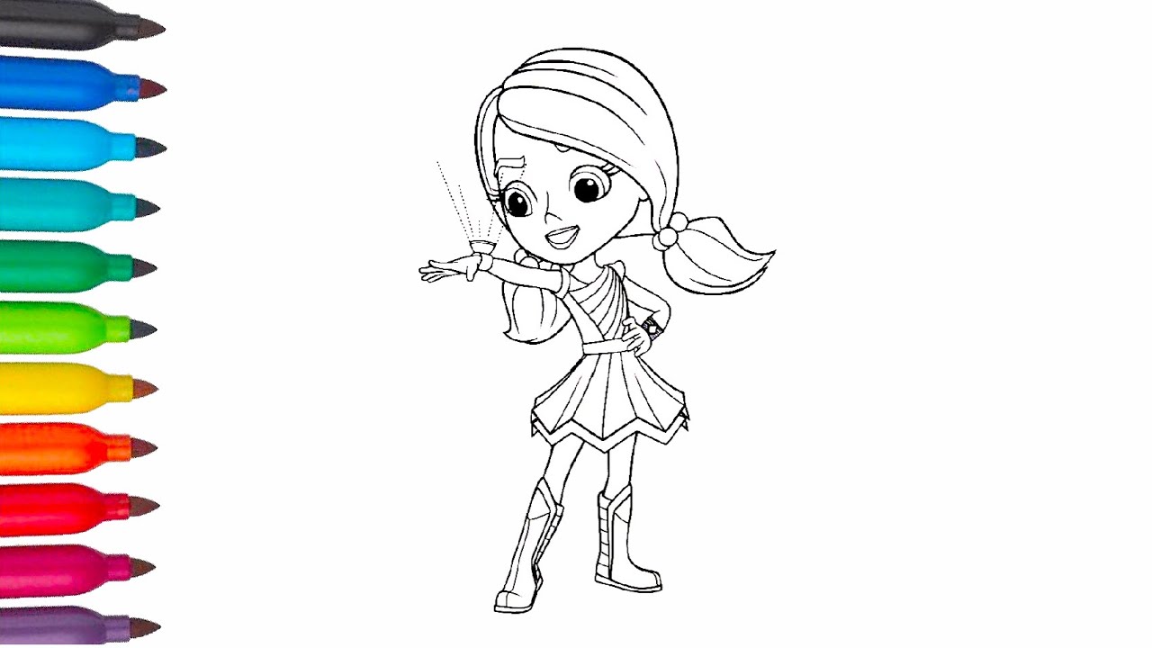 Download Rainbow Rangers Bonnie Blueberry | Coloring book ...