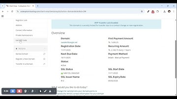 How to Get Your Domain EPP Code | Codexplorer Hosting Tutorial
