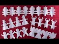 Easy decorative paper chain for xmas diy paper cutting design easy