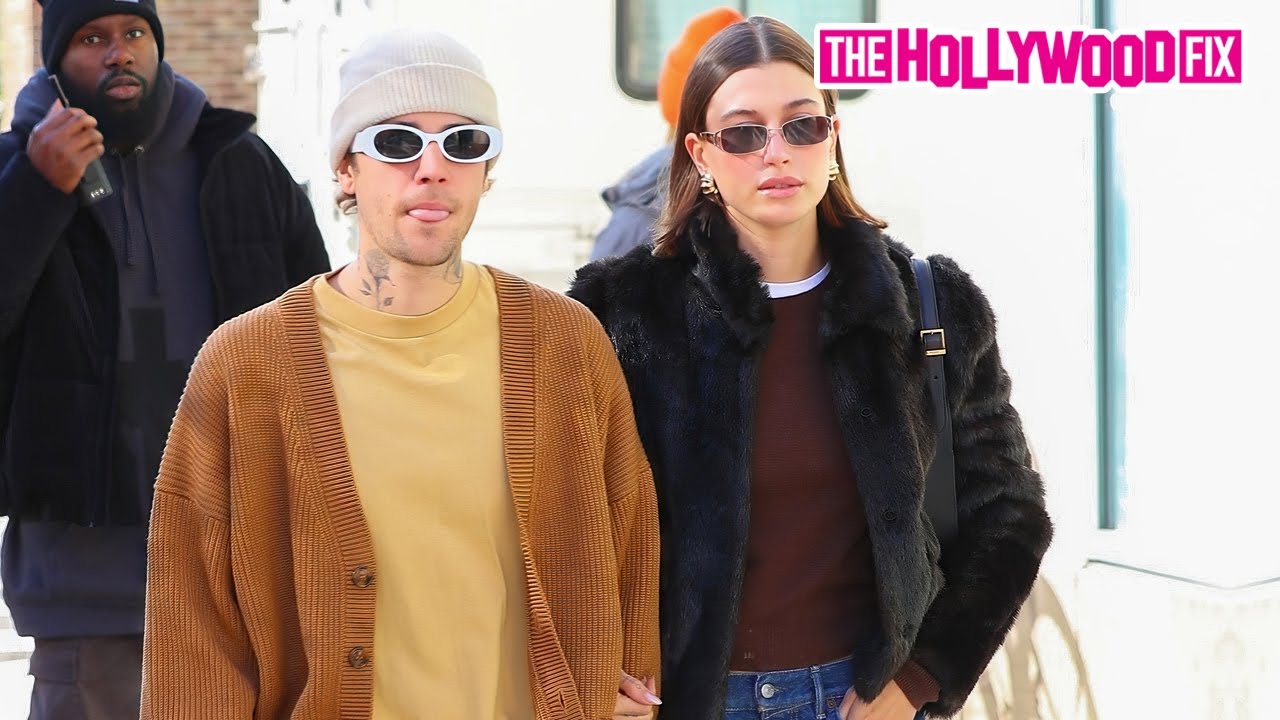 Justin & Hailey Bieber Enjoy A Morning Walk & Get Coffee Before Hitting Electric Lady Studios In NY