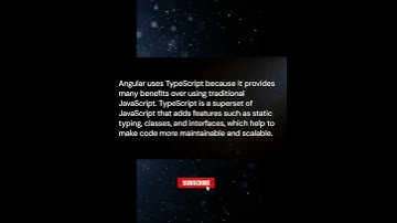 Typescript in angular | why typescript in angular #angularinterviewquestions #typescript