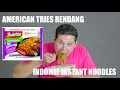 American tries indomie rendang buf pic nouilles instantanes