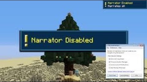 How to turn off the Minecraft narrator