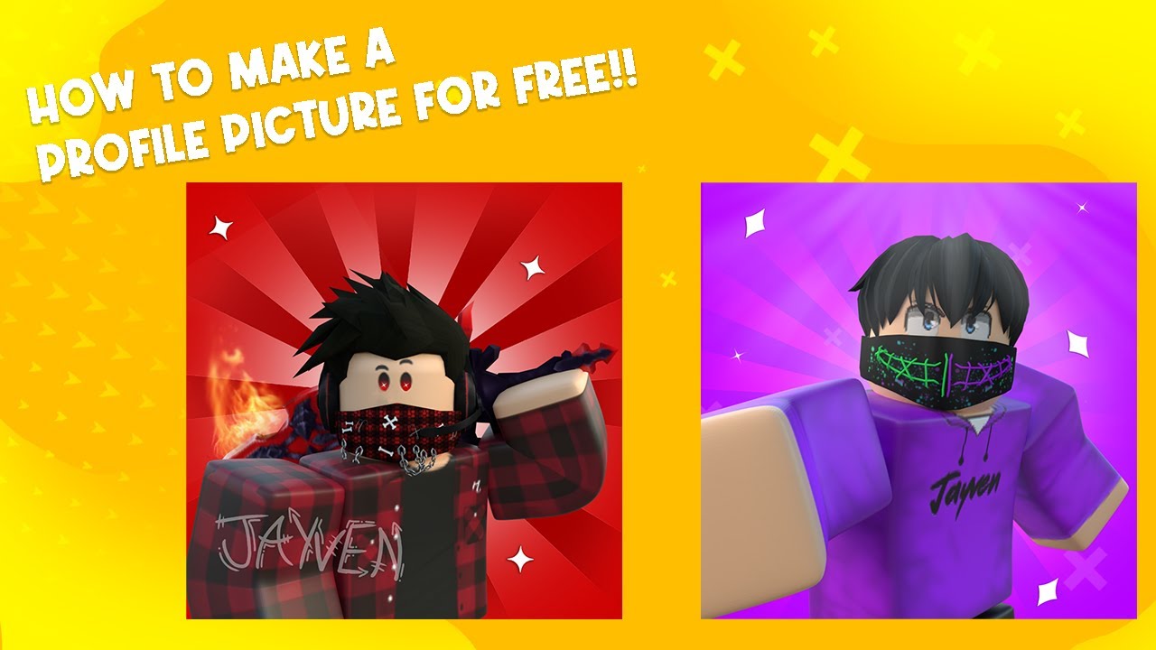 How To Make A Roblox Gfx Profile Picture For Free Youtube