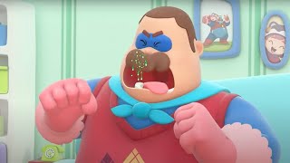 Dad is sick! | Hero Dad | Cartoon for Toddlers and Children | 1 Hour +