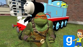 THOMAS JOINS THE NINJA TURTLES IN GARRYS MOD ! || Garrys Mod Gameplay || Konas2002