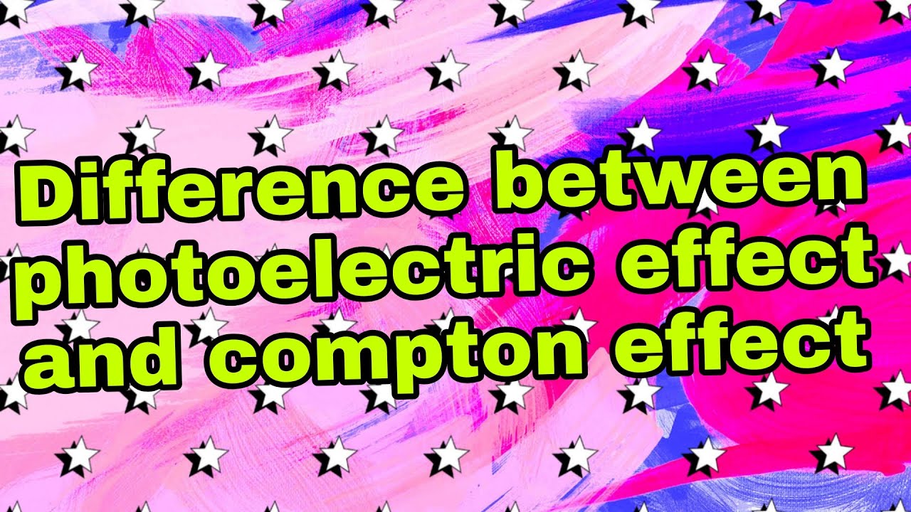 Difference between photoelectric effect and compton effect ...