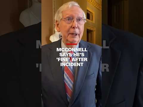 McConnell Says He’s “fine” After Incident
