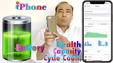 iPhone,s Battery Cycle Count |  About Battery Health