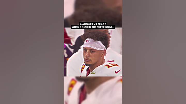Patrick Mahomes Vs Tom Brady when they are losing in the Super Bowl… #nfl #shorts