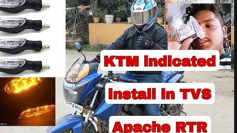 KTM indicated install in TVS Apache RTR and indicated flash