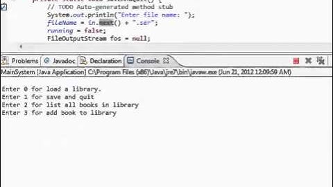 Java: Simple Library System (Part 7)