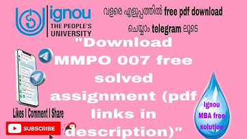 MMPO 007 free solved assignment pdf links in description