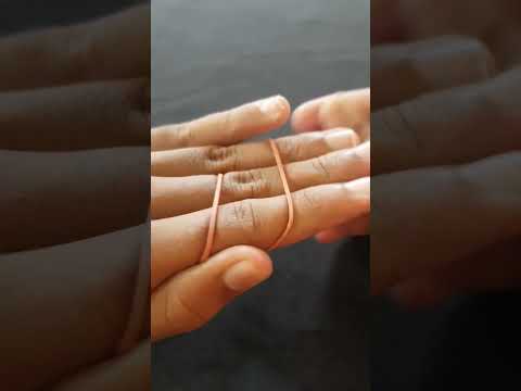 the boys rubber band magic trick