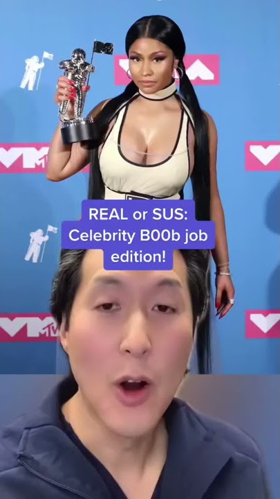 REAL or SUS? Celebrity Boob Job Edition! #shorts #breastimplants