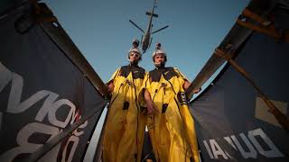 Burj khalifa pinnacle base jump -skydive on dubai 4k