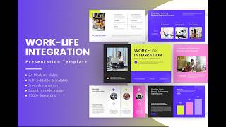 Work-Life Integration Presentation | Modern Slides for Productivity &amp; Balance